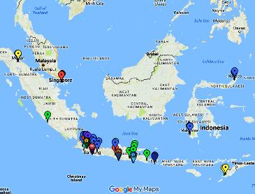 Peta Lokasi Kampus Program Kelas Reguler Nomor